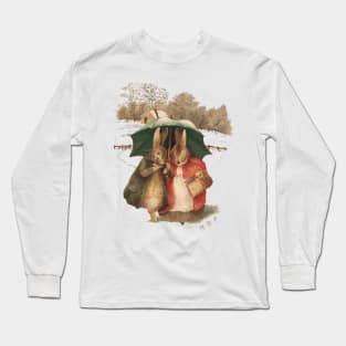 “A Happy Pair” by Beatrix Potter Long Sleeve T-Shirt